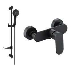 Mexen si lo DF40  baterie de  dus  cu set de  dus  ,  negru  - 7134R40-70