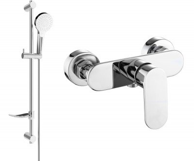 Mexen si lo DF05  baterie de  dus  cu set de  dus  , chrom - 7134R05-00