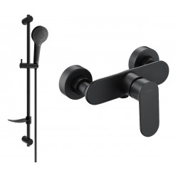 Mexen si lo DF05  baterie de  dus  cu set de  dus  ,  negru  - 7134R05-70 Baterie set complet 467680 Mexen