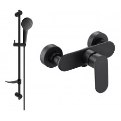 Mexen si lo DF05  baterie de  dus  cu set de  dus  ,  negru  - 7134R05-70 Baterie set complet 467680 Mexen