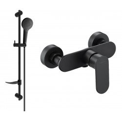 Mexen si lo DF05  baterie de  dus  cu set de  dus  ,  negru  - 7134R05-70