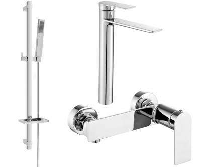 Mexen Zero DQ02  set de  dus , chrom - 71114DQ02-00