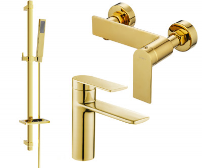 Mexen Zero DQ02  set de  dus ,  auriu  - 71104DQ02-50