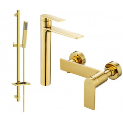 Mexen Zero DQ02  set de  dus ,  auriu  - 71114DQ02-50 Baterie set complet 467680 Mexen