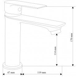 Mexen Royo DQ62  set de  dus ,  negru  - 72204DQ62-70
