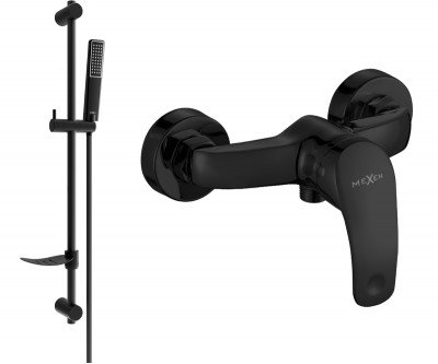 Mexen Fabia DF72  baterie de  dus  cu set de  dus  ,  negru  - 74654DF72-70