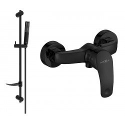 Mexen Fabia DF72  baterie de  dus  cu set de  dus  ,  negru  - 74654DF72-70
