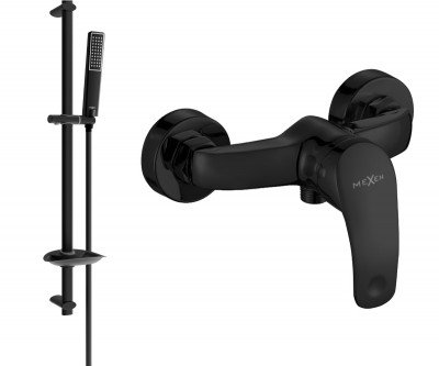 Mexen Fabia DB72  baterie de  dus  cu set de  dus  ,  negru  - 74654DB72-70