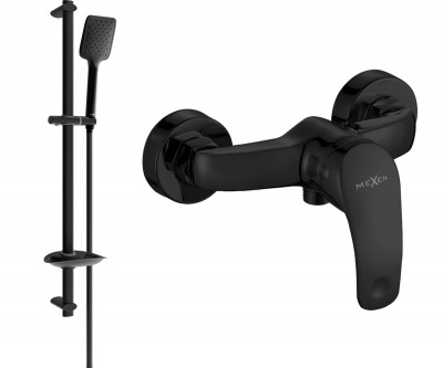 Mexen Fabia DB62  baterie de  dus  cu set de  dus  ,  negru - 74654DB62-70