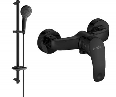Mexen Fabia DB05  baterie de  dus  cu set de  dus  ,  negru  - 74654DB05-70