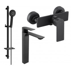 Mexen Alexa DQ40  set de  dus ,  negru  - 71214DQ40-70 Baterie set complet 467680 Mexen