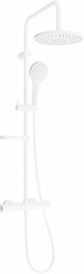 Mexen KX05  Set de  dus  montat pe perete cu cap de  dus  cu efect de ploaie si  baterie termostatica  ,  alb - 771500591-20