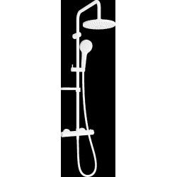 Mexen KX05  Set de  dus  montat pe perete cu cap de  dus  cu efect de ploaie si  baterie termostatica  ,  alb - 771500591-20 Baterie de dus 467680 Mexen