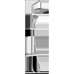 Mexen KX17  Set de  dus  montat pe perete cu cap de  dus  cu efect de ploaie si  baterie termostatica  , chrom - 771501791-00 Baterie de dus 467680 Mexen