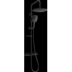 Mexen KX17  Set de  dus  montat pe perete cu cap de  dus  cu efect de ploaie si  baterie termostatica  ,  negru - 771501791-70 Baterie de dus 467680 Mexen