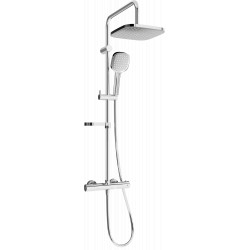 Mexen KX33  Set de  dus  montat pe perete cu cap de  dus  cu efect de ploaie si  baterie termostatica  , chrom - 771503391-00 Baterie de dus 467680 Mexen