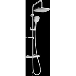 Mexen KX33  Set de  dus  montat pe perete cu cap de  dus  cu efect de ploaie si  baterie termostatica  , chrom - 771503391-00 Baterie de dus 467680 Mexen