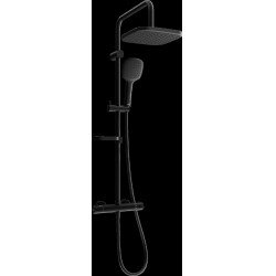 Mexen KX33  Set de  dus  montat pe perete cu cap de  dus  cu efect de ploaie si  baterie termostatica  ,  negru - 771503391-70 Baterie de dus 467680 Mexen