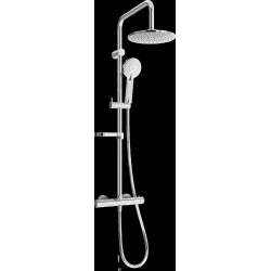 Mexen KX40  Set de  dus  montat pe perete cu cap de  dus  cu efect de ploaie si  baterie termostatica  , chrom - 771504091-00 Baterie de dus 467680 Mexen