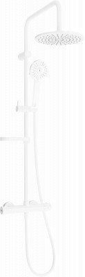 Mexen KX40  Set de  dus  montat pe perete cu cap de  dus  cu efect de ploaie si  baterie termostatica  ,  alb - 771504091-20
