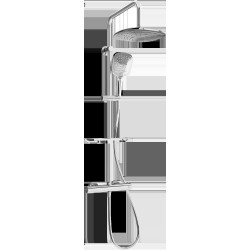 Mexen KT17  Set de  dus  montat pe perete cu cap de  dus  cu efect de ploaie si  baterie termostatica  , chrom - 771501793-00 Baterie de dus 467680 Mexen
