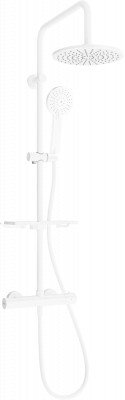 Mexen KT40  Set de  dus  montat pe perete cu cap de  dus  cu efect de ploaie si  baterie termostatica  ,  alb - 771504093-20