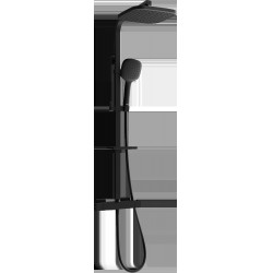Mexen CQ33  Set de  dus  montat pe perete cu cap de  dus  cu efect de ploaie si  baterie termostatica  ,  negru - 772503395-70 Baterie de dus 467680 Mexen