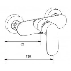 Mexen Tord  set de  dus  montat pe perete cu cap de  dus  cu efect de ploaie si  baterie de  dus   si lo, chrom - 71340200-00