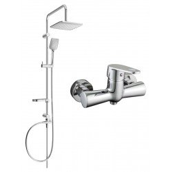 Mexen Sven  set de  dus  montat pe perete cu cap de  dus  cu efect de ploaie si  baterie de  dus   Kama, chrom - 72540262-00 Baterie de dus 467680 Mexen