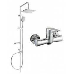 Mexen Sven  set de  dus  montat pe perete cu cap de  dus  cu efect de ploaie si  baterie de  dus   Kama, chrom - 72540262-00 Baterie de dus 467680 Mexen