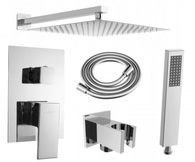 Mexen Uno DR02 set de  dus incastrat  , chrom - 71435DR02-00