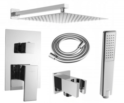 Mexen Uno DR72 set de  dus incastrat  , chrom - 71435DR72-00