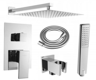 Mexen Uno DR72 set de  dus incastrat  , chrom - 71435DR72-00