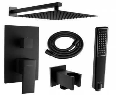 Mexen Uno DR72 set de  dus incastrat  ,  negru - 71435DR72-70