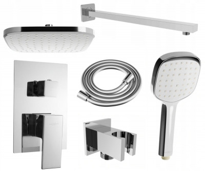 Mexen Uno DR33 set de  dus incastrat  , chrom - 71435DR33-00