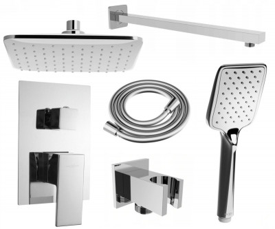 Mexen Uno DR62 set de  dus incastrat  , chrom - 71435DR62-00