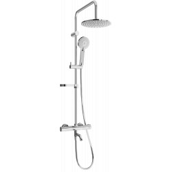 Mexen KX40  un set de Cada- dus  cu cap de  dus  cu efect de ploaie si  robinet termostatic , chrom - 779004091-00 Baterie de dus 467680 Mexen