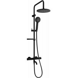 Mexen KX40  un set de Cada- dus  cu cap de  dus  cu efect de ploaie si  robinet termostatic ,  negru - 779004091-70 Baterie de dus 467680 Mexen