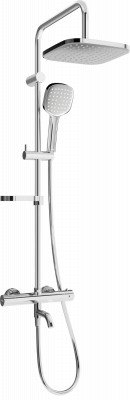 Mexen KX33  un set de Cada- dus  cu cap de  dus  cu efect de ploaie si  robinet termostatic , chrom - 779003391-00