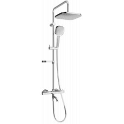 Mexen KX33  un set de Cada- dus  cu cap de  dus  cu efect de ploaie si  robinet termostatic , chrom - 779003391-00 Baterie de dus 467680 Mexen