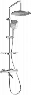 Mexen KT17  un set de Cada- dus  cu cap de  dus  cu efect de ploaie si  robinet termostatic , chrom - 779001793-00