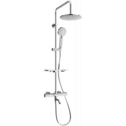 Mexen KT40  un set de Cada- dus  cu cap de  dus  cu efect de ploaie si  robinet termostatic , chrom - 779004093-00 Baterie de dus 467680 Mexen