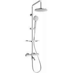 Mexen KT40  un set de Cada- dus  cu cap de  dus  cu efect de ploaie si  robinet termostatic , chrom - 779004093-00 Baterie de dus 467680 Mexen