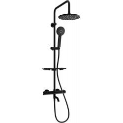 Mexen KT40  un set de Cada- dus  cu cap de  dus  cu efect de ploaie si  robinet termostatic ,  negru - 779004093-70 Baterie de dus 467680 Mexen