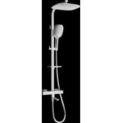 Mexen CQ22  un set de Cada- dus  cu cap de  dus  cu efect de ploaie si  robinet termostatic , chrom - 779102295-00