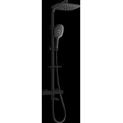 Mexen CQ22  un set de Cada- dus  cu cap de  dus  cu efect de ploaie si  robinet termostatic ,  negru - 779102295-70