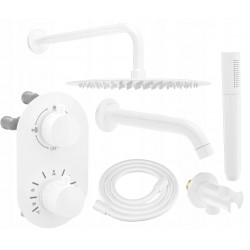 Mexen Kai DR70  set de Cada si   dus  ascuns cu cap de  dus  cu efect de ploaie 30 cm,  alb - 77602DR70301-20 Baterie de dus 467680 Mexen