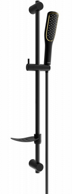 Mexen DF49  set bara de  dus  ,  negru  - 785494582-75