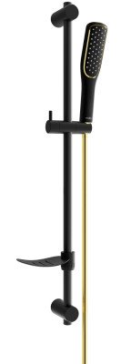Mexen DF49  set bara de  dus  ,  negru /auriu - 785494582-57