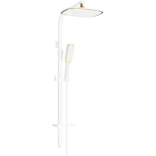 Mexen Q49 Coloana  dus ,  alb /auriu - 798494995-25